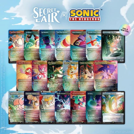 Secret Lair x Sonic the Hedgehog Superdrop: Super Sonic Bundle (Rainbow Foil) - Secret Lair Drop Series Magic: The Gathering trading card