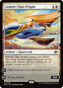 Lumen-Class Frigate - Edge of Eternities (EOE) #25 - Rare Magic: The Gathering Trading Card