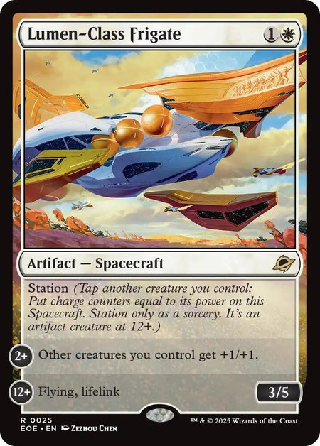 Lumen-Class Frigate - Edge of Eternities Magic: The Gathering trading card