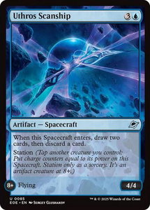 Uthros Scanship - Edge of Eternities (EOE) #85 - Uncommon Magic: The Gathering Trading Card
