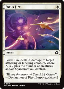 Focus Fire - Edge of Eternities (EOE) #18 - Common Magic: The Gathering Trading Card