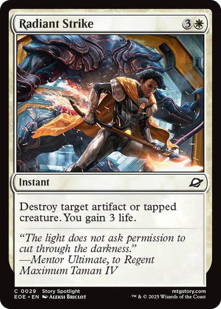 Radiant Strike - Edge of Eternities Magic: The Gathering trading card