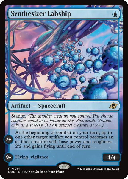 Synthesizer Labship - Edge of Eternities Magic: The Gathering trading card