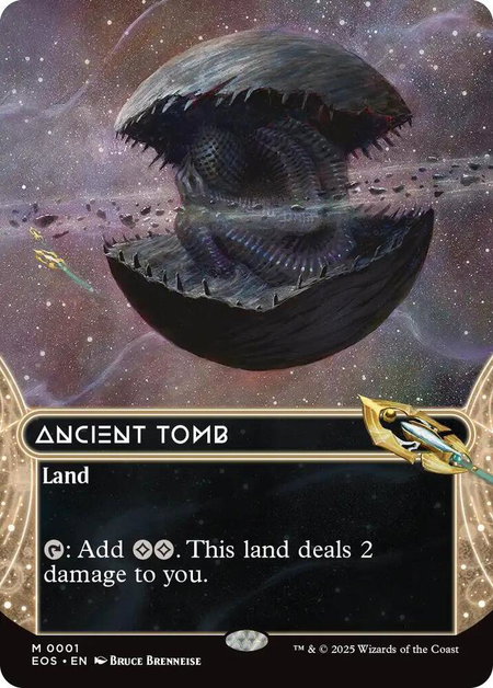 Ancient Tomb (0001) (Borderless) - Edge of Eternities: Stellar Sights Magic: The Gathering trading card