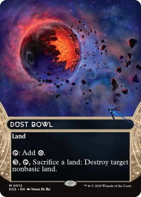 Dust Bowl (0012) (Borderless) - Edge of Eternities: Stellar Sights (EOS) #12 - Mythic Magic: The Gathering Trading Card