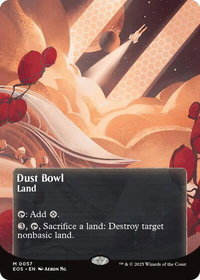Dust Bowl (0057) (Borderless) - Edge of Eternities: Stellar Sights (EOS) #57 - Mythic Magic: The Gathering Trading Card