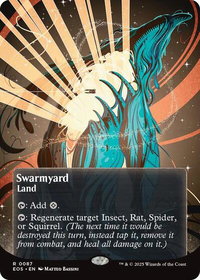 Swarmyard (0087) (Borderless) - Edge of Eternities: Stellar Sights (EOS) #87 - Rare Magic: The Gathering Trading Card