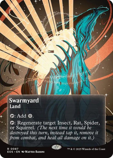 Swarmyard (0087) (Borderless) - Edge of Eternities: Stellar Sights Magic: The Gathering trading card