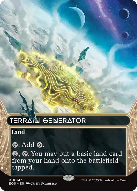 Terrain Generator (0043) (Borderless) - Edge of Eternities: Stellar Sights Magic: The Gathering trading card