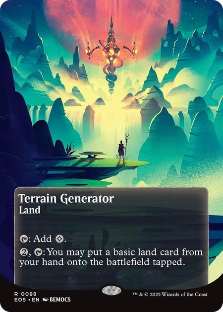 Terrain Generator (0088) (Borderless) - Edge of Eternities: Stellar Sights Magic: The Gathering trading card