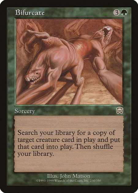 Bifurcate - Mercadian Masques Magic: The Gathering trading card
