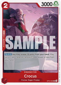 Crocus - Legacy of the Master (OP12) #OP12-003 - Uncommon One Piece Trading Card