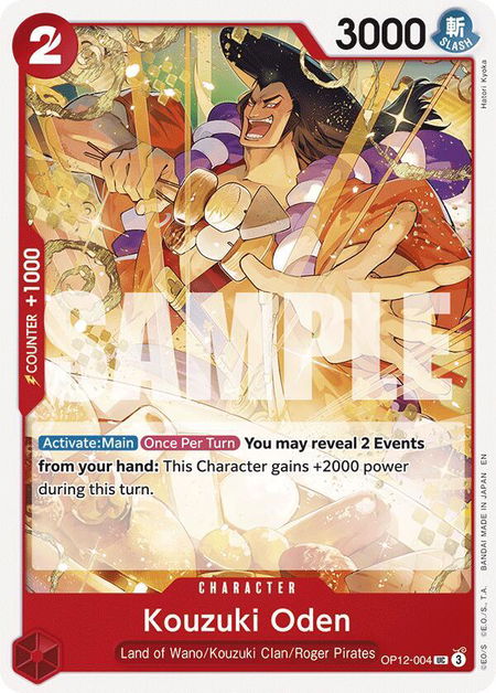 Kouzuki Oden - Legacy of the Master One Piece trading card
