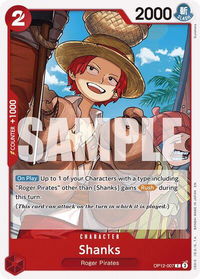Shanks (007) - Legacy of the Master (OP12) #OP12-007 - Common One Piece Trading Card