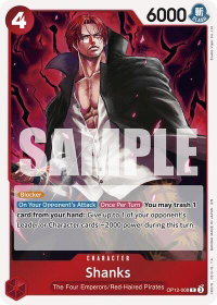 Shanks (008) - Legacy of the Master (OP12) #OP12-008 - Rare One Piece Trading Card