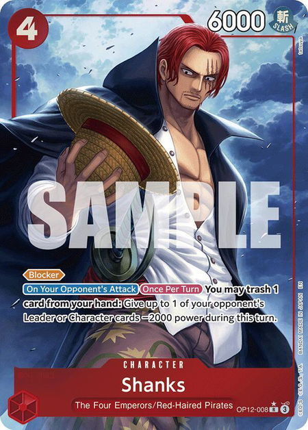 Shanks (008) (Alternate Art) - Legacy of the Master One Piece trading card