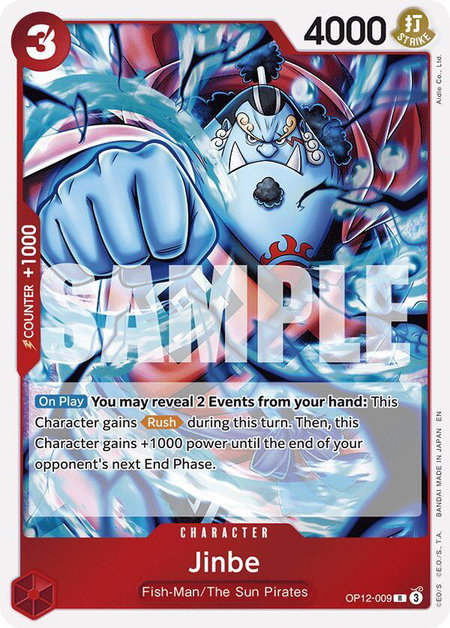 Jinbe - Legacy of the Master One Piece trading card