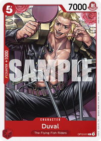 Duval - Legacy of the Master (OP12) #OP12-011 - Common One Piece Trading Card