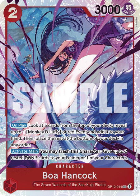 Boa Hancock trading card from Legacy of the Master Boa Hancock - Legacy of the Master One Piece trading card