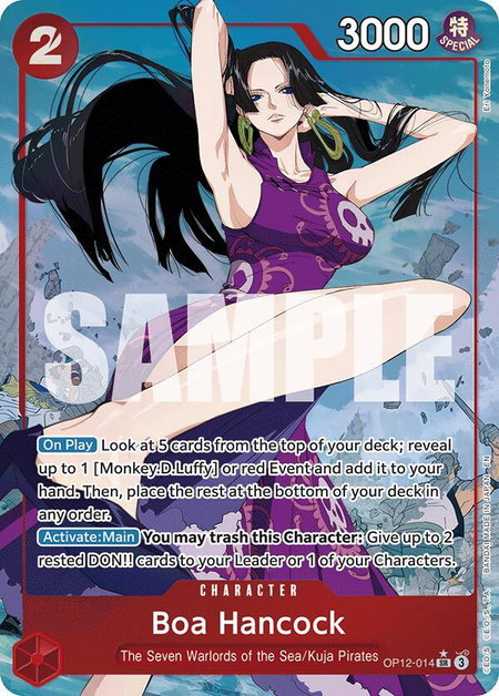 Boa Hancock (Alternate Art) - Legacy of the Master One Piece trading card