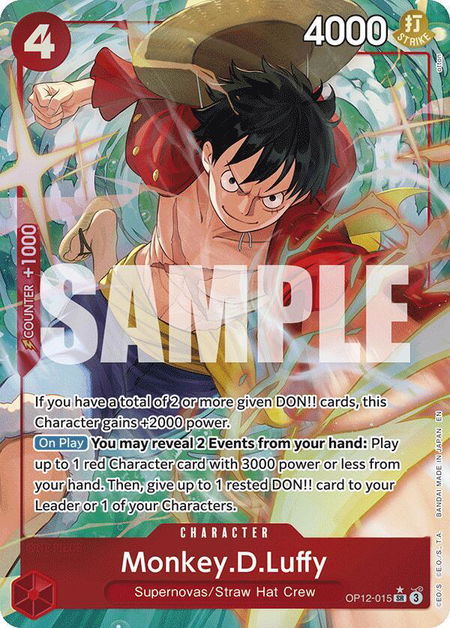 Monkey.D.Luffy (Alternate Art) - Legacy of the Master One Piece trading card