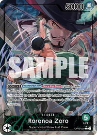 Roronoa Zoro (020) (Alternate Art) - Legacy of the Master (OP12) #OP12-020 - Leader One Piece Trading Card