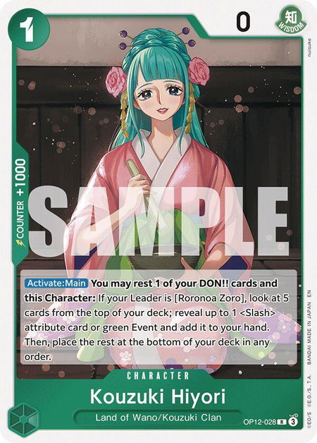 Kouzuki Hiyori - Legacy of the Master One Piece trading card