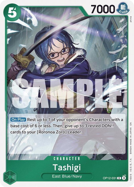 Tashigi - Legacy of the Master One Piece trading card