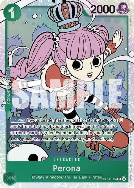 Perona - Legacy of the Master One Piece trading card