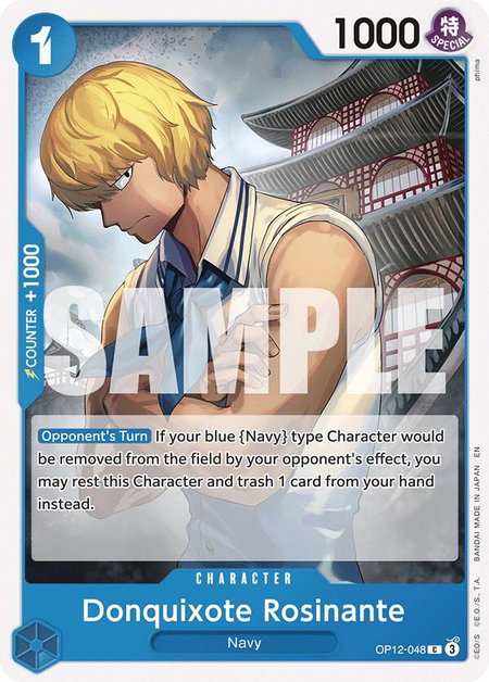 Donquixote Rosinante (048) trading card from Legacy of the Master Donquixote Rosinante (048) - Legacy of the Master One Piece trading card
