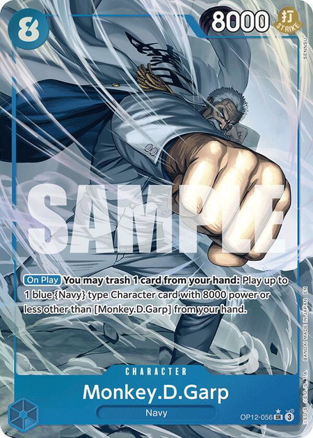 Monkey.D.Garp (Alternate Art) trading card from Legacy of the Master Monkey.D.Garp (Alternate Art) - Legacy of the Master One Piece trading card
