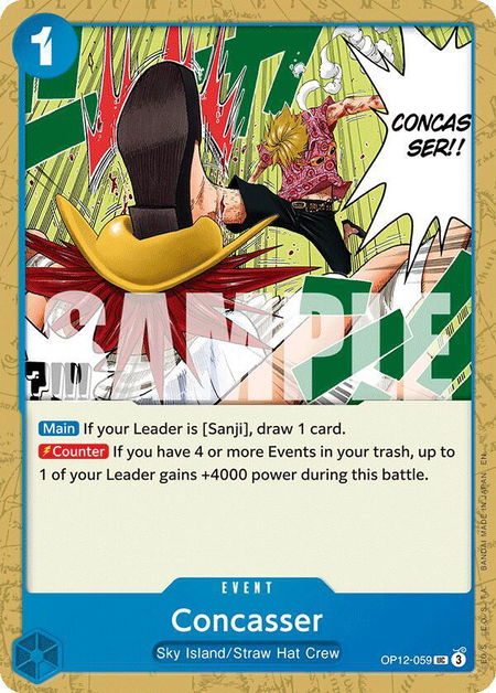 Concasser - Legacy of the Master One Piece trading card
