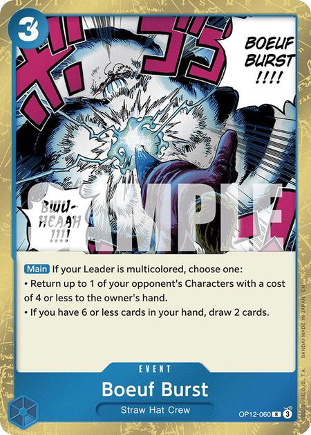 Boeuf Burst - Legacy of the Master One Piece trading card