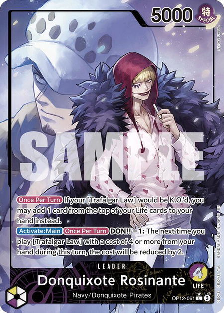 Donquixote Rosinante (061) (Alternate Art) - Legacy of the Master One Piece trading card