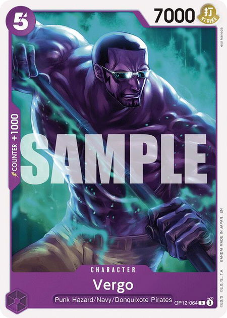 Vergo - Legacy of the Master One Piece trading card