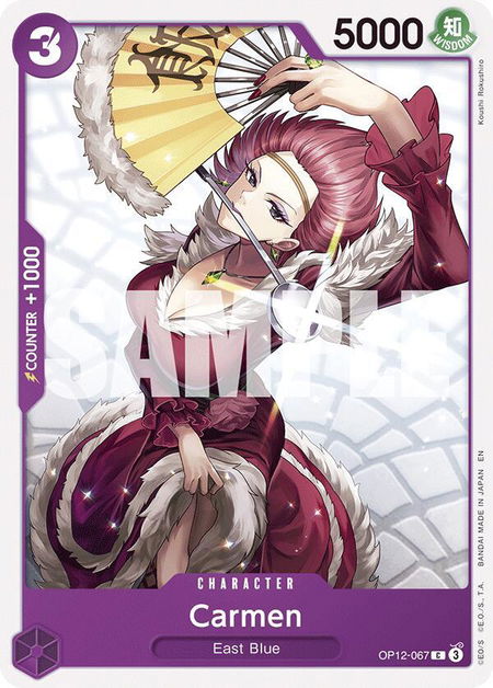 Carmen - Legacy of the Master One Piece trading card