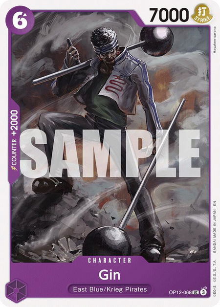 Gin - Legacy of the Master One Piece trading card