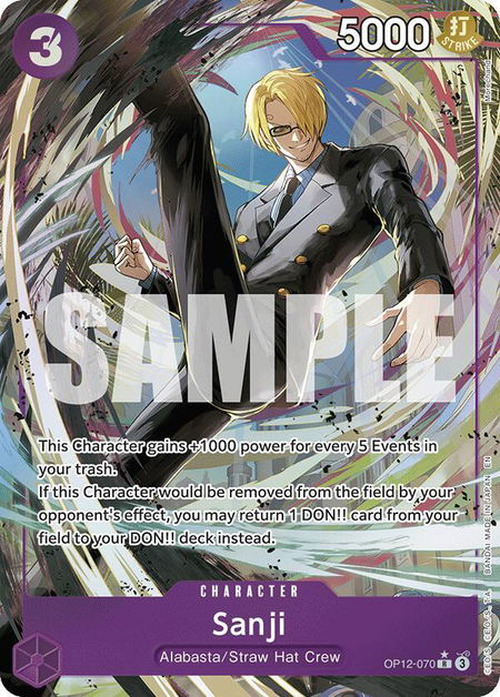 Sanji (070) (Alternate Art) - Legacy of the Master One Piece trading card