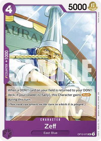 Zeff - Legacy of the Master (OP12) #OP12-072 - Uncommon One Piece Trading Card