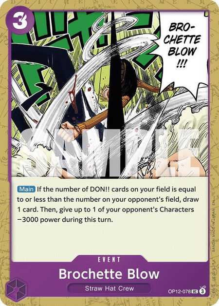 Brochette Blow - Legacy of the Master One Piece trading card