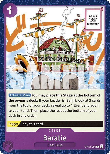 Baratie - Legacy of the Master One Piece trading card
