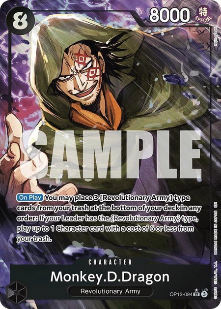 Monkey.D.Dragon (Alternate Art) trading card from Legacy of the Master Monkey.D.Dragon (Alternate Art) - Legacy of the Master One Piece trading card