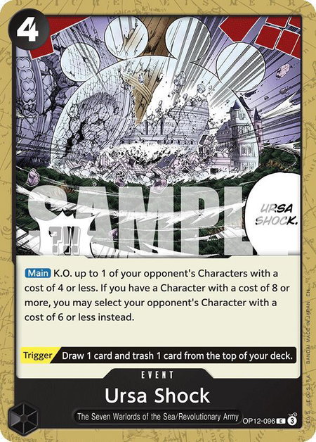 Ursa Shock trading card from Legacy of the Master Ursa Shock - Legacy of the Master One Piece trading card