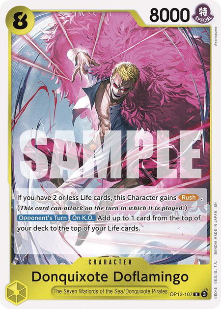 Donquixote Doflamingo - Legacy of the Master One Piece trading card