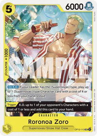 Roronoa Zoro (113) - Legacy of the Master (OP12) #OP12-113 - Uncommon One Piece Trading Card