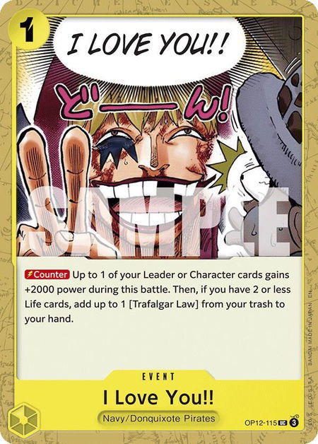 I Love You!! - Legacy of the Master One Piece trading card