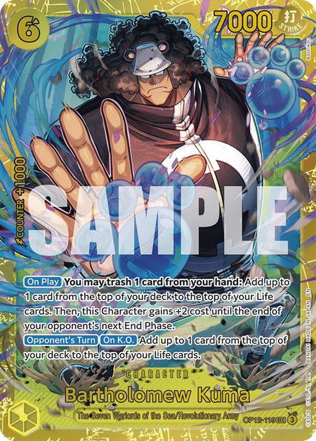 Bartholomew Kuma - Legacy of the Master One Piece trading card