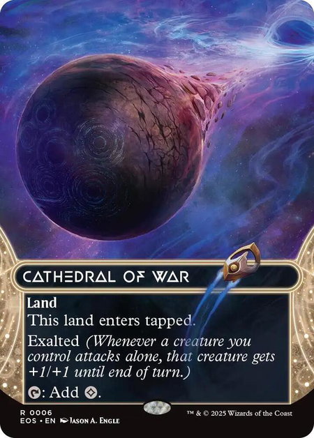 Cathedral of War (0006) (Borderless) - Edge of Eternities: Stellar Sights Magic: The Gathering trading card