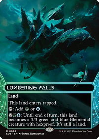 Lumbering Falls (0024) (Borderless) - Edge of Eternities: Stellar Sights (EOS) #24 - Rare Magic: The Gathering Trading Card