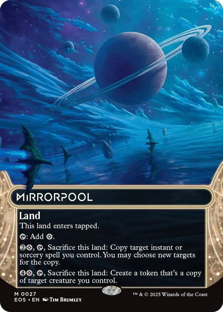 Mirrorpool (0027) (Borderless) - Edge of Eternities: Stellar Sights Magic: The Gathering trading card